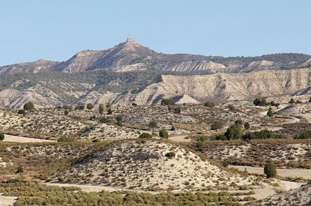 Zone aride et désertique des Monegros.